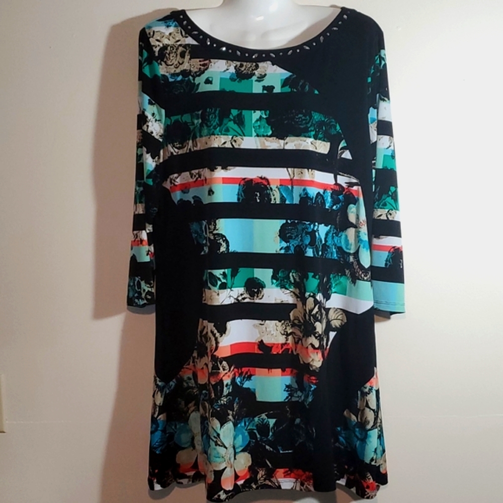 Style & Co Bling Teal Tunic
